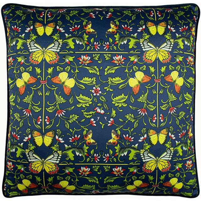 Rackhams Potage Cushion Cover - Navy - One Size - Navy - 100% Polyester - image 1