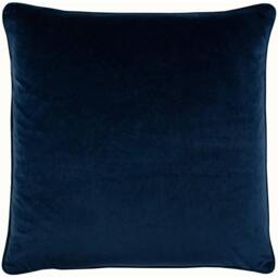 Rackhams Potage Cushion Cover - Navy - One Size - Navy - 100% Polyester - thumbnail 2