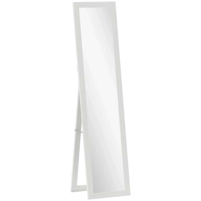 Rackhams 37 x 157 cm Full Length Mirror - White
