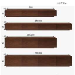 Rackhams Lavone Coffee Table With TV Stand Set, Walnut - 100+50CM - No TV Stand - thumbnail 6