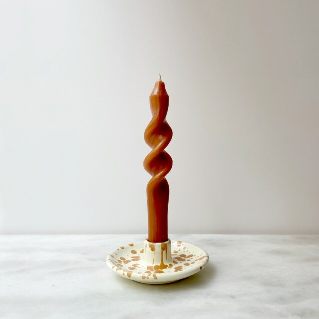 Rackhams Candle Holder Burnt Orange - image 1