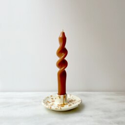 Rackhams Candle Holder Burnt Orange - thumbnail 1