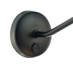 Rackhams Classic Traditional Picture Wall Light Fitting in Matte Black with Switch Button - thumbnail 3