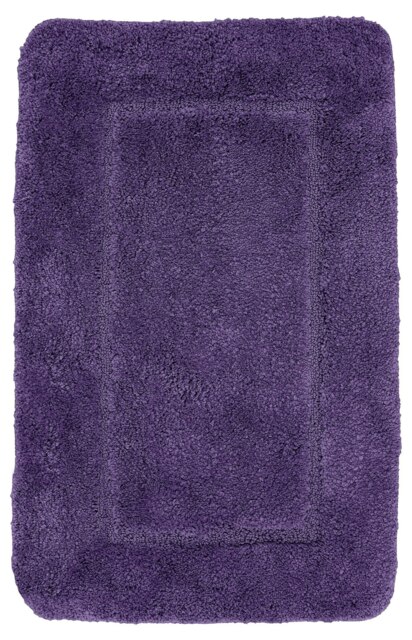 Rackhams Mayfair Microfibre Bathmat Antislip - Purple - image 1