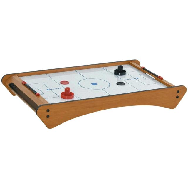 Rackhams 2.5FT Tabletop Air Hockey Game Table Wooden Portable Party Gaming Toy for Kids Children Adult - image 1