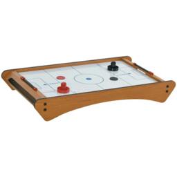 Rackhams 2.5FT Tabletop Air Hockey Game Table Wooden Portable Party Gaming Toy for Kids Children Adult - thumbnail 1