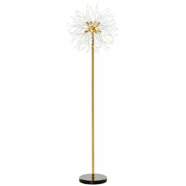 Rackhams 160cm Dandelion-Crystallite Floor Lamp, with Foot Switch - image 1