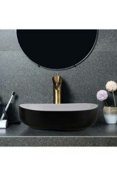 Rackhams Irregular Ceramic Countertop Basin - White - thumbnail 1