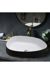 Rackhams Irregular Ceramic Countertop Basin - White - thumbnail 2