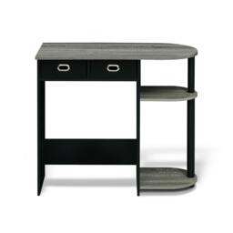 Rackhams Go Green Home Laptop Notebook Computer Desk/Table, French Oak Grey/Black/Black Crafted for Practical Use and Stylish Living Spaces - thumbnail 4