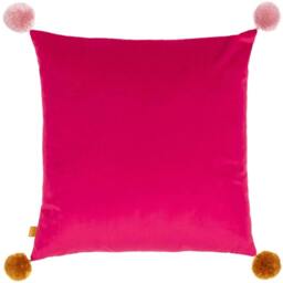Rackhams Love Wins Pom Pom Cushion Cover - Lilac - 43cm x 43cm - Lilac - 100% Polyester - thumbnail 3