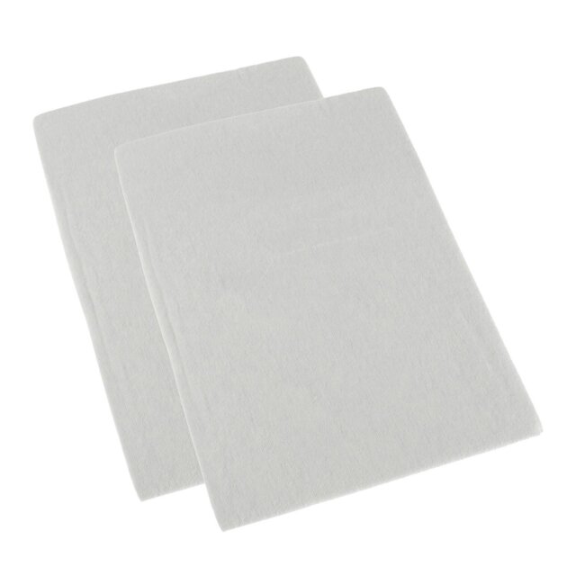 Rackhams 100% Brushed Cotton Cot Flat Sheet Pair, 100 x 150 cm - White - image 1