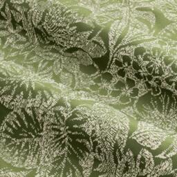 Rackhams Bali Jacquard Botanical Eyelet Curtains - Olive - 229cm x 137cm - Olive - 100% Polyester - thumbnail 2