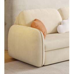 Rackhams Lunana Two Seater Sofa Bed With Drawer - Orange ( Made to order ) - 128cm (With one drawer) - thumbnail 5
