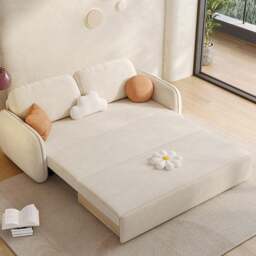 Rackhams Lunana Two Seater Sofa Bed With Drawer - Orange ( Made to order ) - 128cm (With one drawer) - thumbnail 6