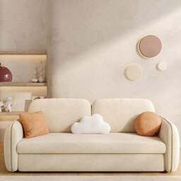 Rackhams Lunana Two Seater Sofa Bed With Drawer - Orange ( Made to order ) - 128cm (With one drawer) - thumbnail 3