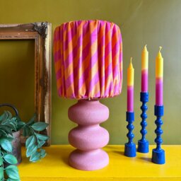 Rackhams Candy Twist Gathered Shades - Tutti Frutti - Ceiling Pendant / Arc Lamp