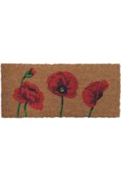 Rackhams Derby Doormat Insert Poppies (23X53cm)
