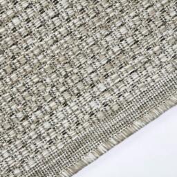 Rackhams Non-Slip Beige Rug Plain Solid Design Flat Weave Kitchen Dining Room Living Room Area Mat - 60x230cm (2'x7'5'') - thumbnail 5
