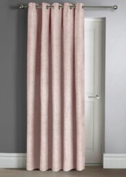 Rackhams Westwood Door Curtain - 117cm x 213cm - Silver - thumbnail 2