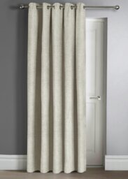 Rackhams Westwood Door Curtain - 117cm x 213cm - Silver - thumbnail 5