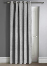 Rackhams Westwood Door Curtain - 117cm x 213cm - Silver