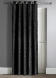 Rackhams Westwood Door Curtain - 117cm x 213cm - Silver - thumbnail 4