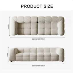 Rackhams Chrissie Marshmallow Two Seater, Three Seater, Four Seater Sofa, Boucle - Two Seater 180cm - thumbnail 6