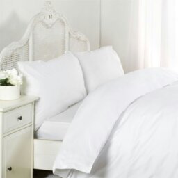 Rackhams Egyptian Cotton Housewife Pillowcase Pair 200 Thread Count Light - White - Housewife Pillowcase Pair - thumbnail 2