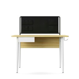 Rackhams Freemont Office Writing Desk in White - thumbnail 1