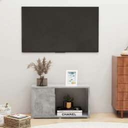 Rackhams TV Cabinet Concrete Grey 60x24x32cm Engineered Wood
