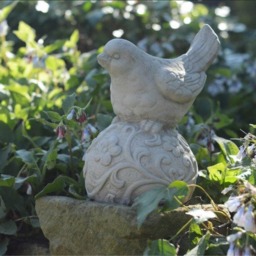 Rackhams Little Bird on Ball Stone Garden ornament - thumbnail 5