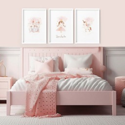 Rackhams Childrens Wall Prints - Set of 3 wall art prints - A4 8.27 x 11.69 in / 21 x 29.7 cm - Satin Photo paper 280 gsm - Black Frame - thumbnail 4