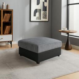 Rackhams Tango Living Room Furniture Range - Black & Grey - 2 Seater - thumbnail 6