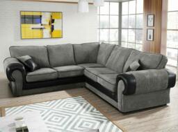Rackhams Tango Living Room Furniture Range - Black & Grey - 2 Seater - thumbnail 5