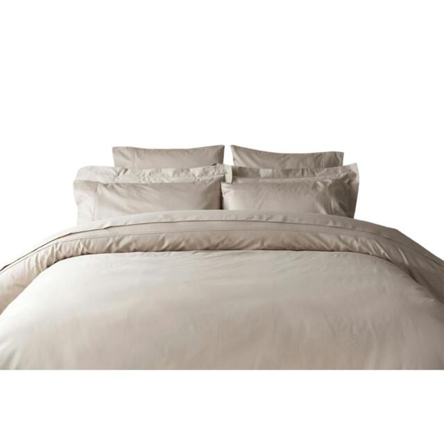 Rackhams Egyptian Cotton Duvet Cover - Taupe - Emperor - Taupe - 100% Egyptian Cotton - image 1