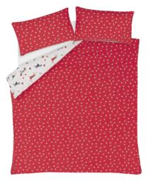 Rackhams Christmas Jumper Dog Puppies Reversible Duvet Set - Multi - King (220cm x 230cm) - thumbnail 6