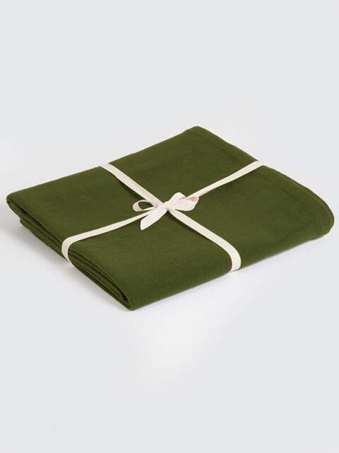 Rackhams GOTS Organic Cotton Yoga Blanket - Green - image 1