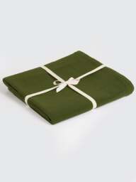 Rackhams GOTS Organic Cotton Yoga Blanket - Green - thumbnail 1