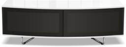 "Rackhams Caru Gloss Black and Gloss White Beam-Thru Remote Friendly Super-Contemporary ""D"" Shape Design 32""-65"" LED/OLED/LCD TV Cabinet" - thumbnail 5