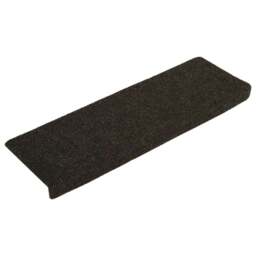 Rackhams Stair Mats 15 pcs Needle Punch 65x21x4 cm Dark Brown - thumbnail 2