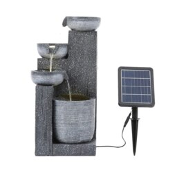 Rackhams Outdoor Solar-Powered Water Fountain Rockery Decor - thumbnail 4