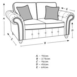 Rackhams Oakland Marble Leather 2 Seater Sofa - thumbnail 5