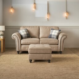 Rackhams Oakland Marble Leather 2 Seater Sofa - thumbnail 6