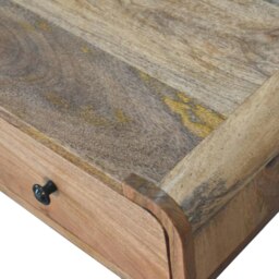 Rackhams Curved Oak-ish Writing Desk - thumbnail 4