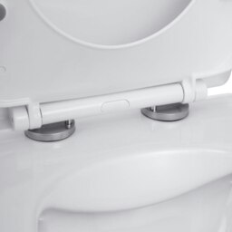 Rackhams 35cm W White Bathroom Wall Mounted Elongated Toilet - thumbnail 6