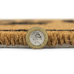 Rackhams Eco-Friendly Latex Backed Coir Entrance Doormat, 40x70cm - Woof - 1 - Brown - thumbnail 5