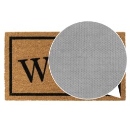 Rackhams Eco-Friendly Latex Backed Coir Entrance Doormat, 40x70cm - Woof - 1 - Brown - thumbnail 6