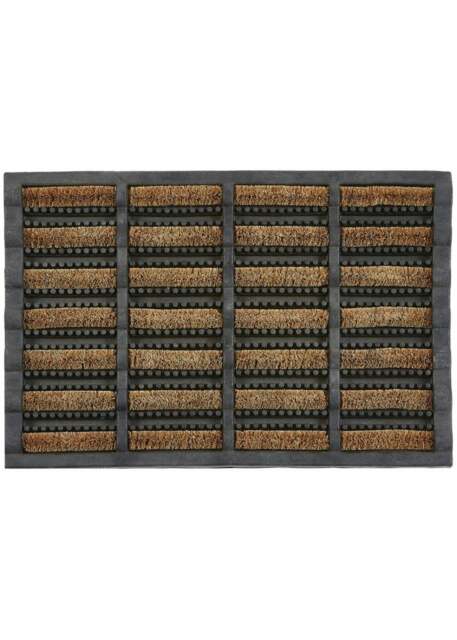 Rackhams Durable Coir Scraper Natural Doormat - 40X60 cm - image 1