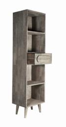 Rackhams Payan Wooden Slim Tall Bookcase - Wood - 1 - 50CM X 40CM X 195CM  (LXDXH) - thumbnail 3